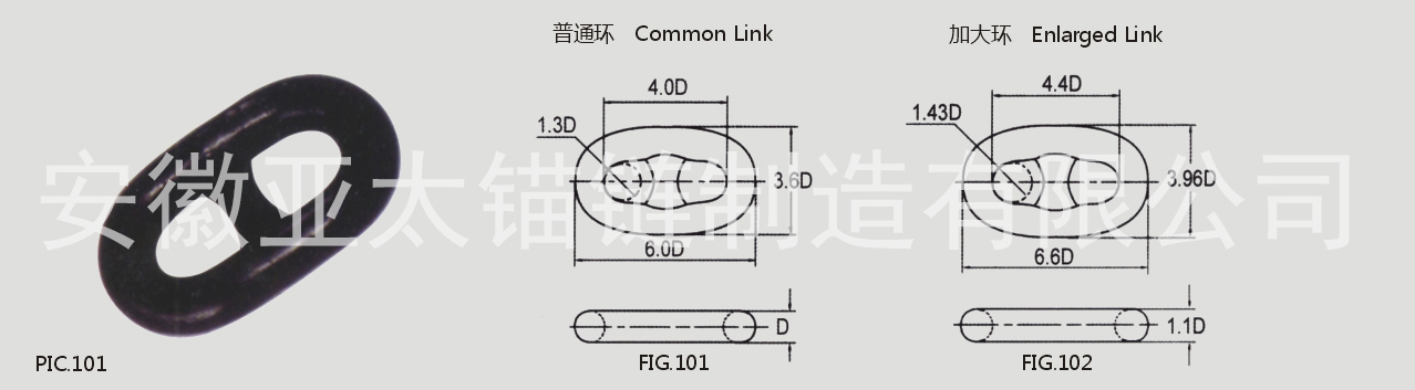 安徽亞太船用錨鏈的直徑圖